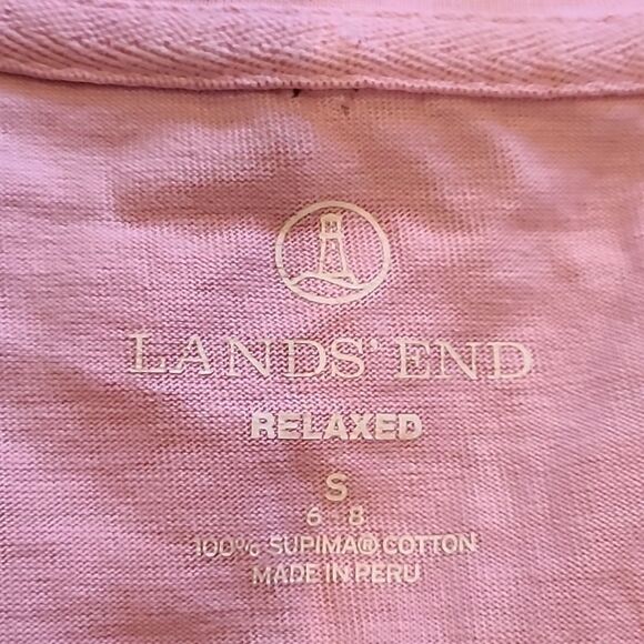 Lands‎ end womens light purple supima cotton vneck tshirt size small - Picture 3 of 5
